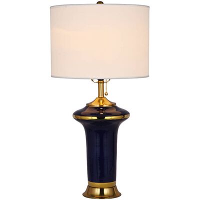 COMO HOME Lampa stołowa ceramiczna MODERN granatowa COMO HOME Lampa stołowa ceramiczna MODERN granatowa