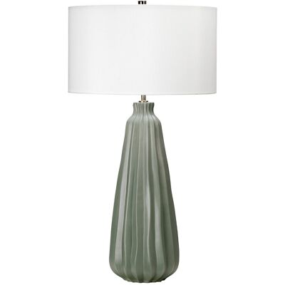 Lampa stołowa ceramiczna zielona biała 80 cm Kew E27 60W Elstead Lampa stołowa ceramiczna zielona biała 80 cm Kew E27 60W Elstead