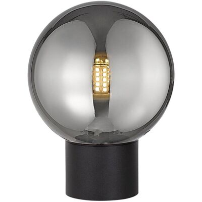 Lampa stołowa czarna szklana dymiona kula G9 LED 4W Arcturus Zuma Line Lampa stołowa czarna szklana dymiona kula G9 LED 4W Arcturus Zuma Line