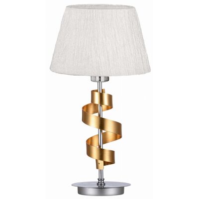 Lampa stołowa Denis Chrom Złoty, Candellux Lampa stołowa Denis Chrom Złoty, Candellux