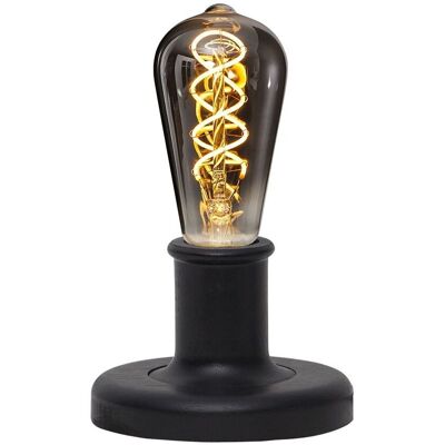 STAR TRADING Lampa stołowa drewniana E27 JOJO czarny STAR TRADING Lampa stołowa drewniana E27 JOJO czarny