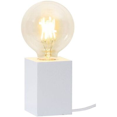 STAR TRADING Lampa stołowa drewniana E27 LYS biały STAR TRADING Lampa stołowa drewniana E27 LYS biały