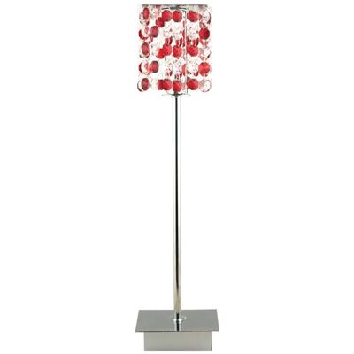Candellux Lighting Lampa Stołowa Gabinetowa Czerwona Classic 41-60177 Candellux Lighting Lampa Stołowa Gabinetowa Czerwona Classic 41-60177