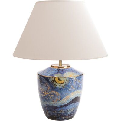 Goebel Lampa stołowa Gwiaździsta Noc 47 cm biała - Vincent van Gogh Goebel Lampa stołowa Gwiaździsta Noc 47 cm biała - Vincent van Gogh