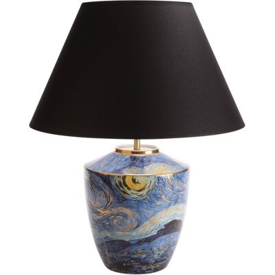 Goebel Lampa stołowa Gwiaździsta Noc 47 cm czarna - Vincent van Gogh Goebel Lampa stołowa Gwiaździsta Noc 47 cm czarna - Vincent van Gogh