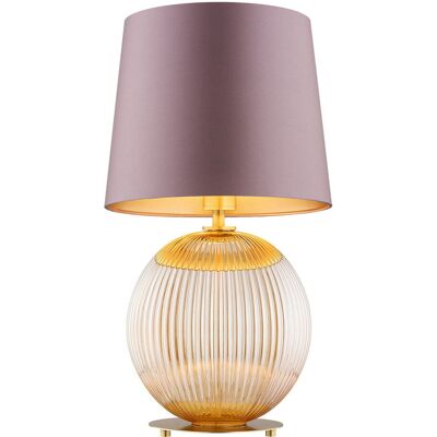 Inny producent Lampa Stołowa Hamilton 8536 Argon 1xE27 15W Abażur Satynowy/ Szkło, Brudny Inny producent Lampa Stołowa Hamilton 8536 Argon 1xE27 15W Abażur Satynowy/ Szkło, Brudny