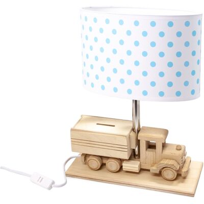 Lampa stołowa HELLUX Ciężarówka Skarbonka, E27, 14x27x32 cm Lampa stołowa HELLUX Ciężarówka Skarbonka, E27, 14x27x32 cm
