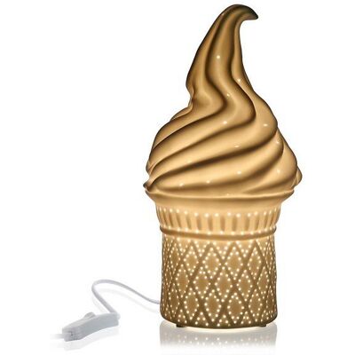 Lampa biurkowa z porcelany Versa Ice Cream - Lampa biurkowa Lampa biurkowa z porcelany Versa Ice Cream - Lampa biurkowa