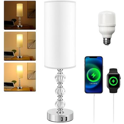 Inny producent Lampa stołowa ILUMINIZE, biały abażur Inny producent Lampa stołowa ILUMINIZE, biały abażur