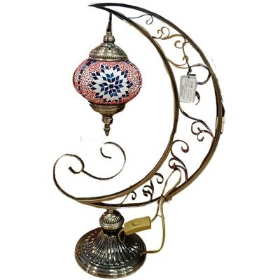 Hanipol Lampa stołowa, klosz pojedynczy, wielokolorowy Hanipol Lampa stołowa, klosz pojedynczy, wielokolorowy