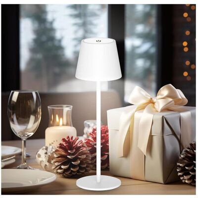 Akuku Lampa stołowa LED bezprzewodowa akumulatorowa USB-C 3 barwy regulowana 35cm Akuku Lampa stołowa LED bezprzewodowa akumulatorowa USB-C 3 barwy regulowana 35cm