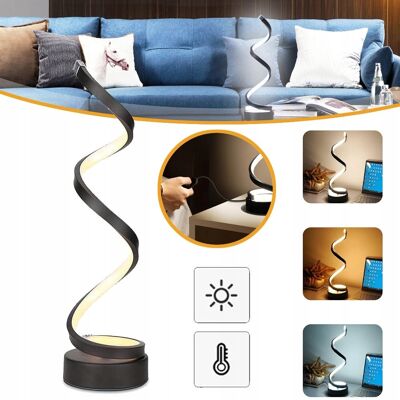 Inny producent LAMPA STOŁOWA LED DO SYPIALNI, SPIRALNA LAMPA BIURKOWA 3 LAMPKA Inny producent LAMPA STOŁOWA LED DO SYPIALNI, SPIRALNA LAMPA BIURKOWA 3 LAMPKA