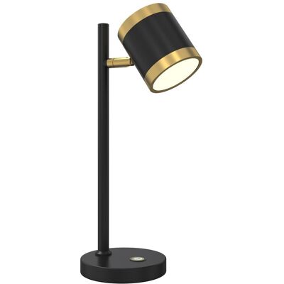 Wofi Lampa stołowa LED MALTA czarno złota BARWA CIEPŁA dotykowy włącznik 35cm Wofi Lampa stołowa LED MALTA czarno złota BARWA CIEPŁA dotykowy włącznik 35cm