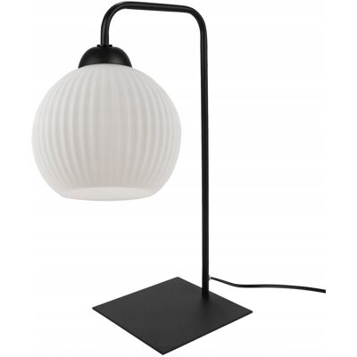 inna (Inny) Lampa stołowa Light Home RIFFLE biały, czarny 60 W inna (Inny) Lampa stołowa Light Home RIFFLE biały, czarny 60 W
