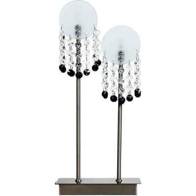 Lampa stołowa Luxor 2 Nikiel Mat, Candellux Lampa stołowa Luxor 2 Nikiel Mat, Candellux