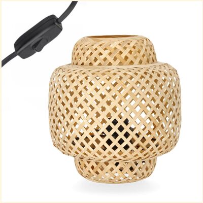 Kobi Lampa stołowa mała BOHO BONN MINI 22cm pleciona BAMBUSOWA naturalna 1xE27 Kobi Lampa stołowa mała BOHO BONN MINI 22cm pleciona BAMBUSOWA naturalna 1xE27