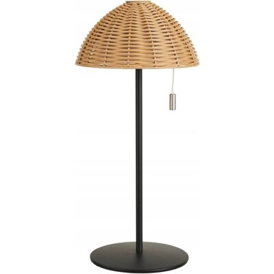HOUSE NORDIC Lampa stołowa, metalowa, akumulatorowa, naturalna/czarna LED Wigan HOUSE NORDIC Lampa stołowa, metalowa, akumulatorowa, naturalna/czarna LED Wigan