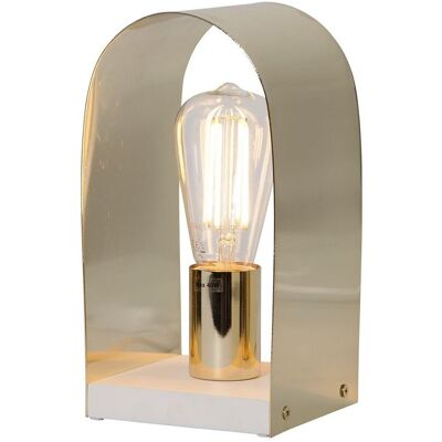 STAR TRADING Lampa stołowa metalowa E27 NOBEL mosiądz STAR TRADING Lampa stołowa metalowa E27 NOBEL mosiądz