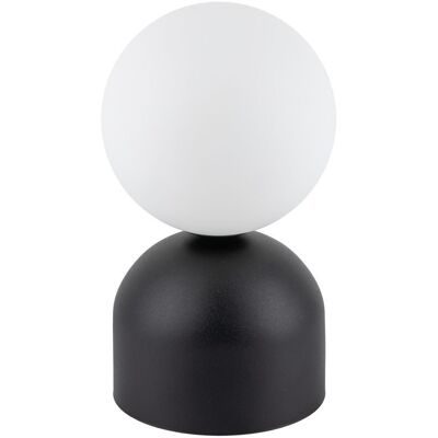 TK Lighting - Miki - Black - Opal Glass - Lampka stołowa TK Lighting - Miki - Black - Opal Glass - Lampka stołowa