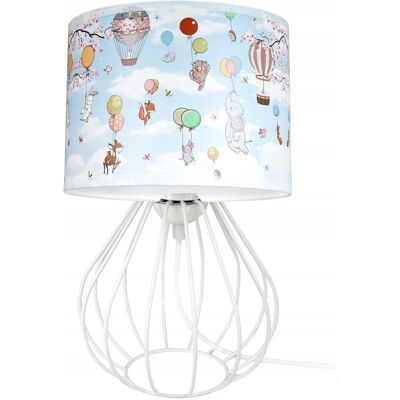 Inny producent Lampa stołowa nocna SŁONIK BŁĘKITNY lampka do pokoju dziecka lampy abażur Inny producent Lampa stołowa nocna SŁONIK BŁĘKITNY lampka do pokoju dziecka lampy abażur