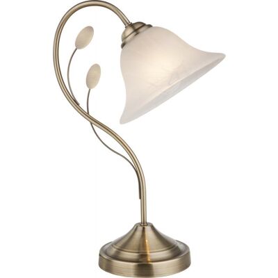 Lampa stołowa GLOBO Posadas z antycznego mosiądzu Lampa stołowa GLOBO Posadas z antycznego mosiądzu