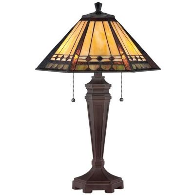 Lampa stołowa QUOIZEL Arden QZ/Arden/TL, E27, brązowa Lampa stołowa QUOIZEL Arden QZ/Arden/TL, E27, brązowa