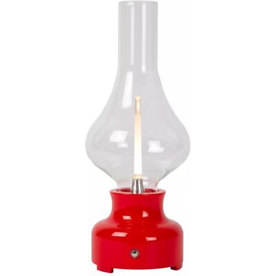 Czerwona ładowana szkło stołowa lampa Lucide Jason - LED 2W - 3-stopniowy ściemniacz Czerwona ładowana szkło stołowa lampa Lucide Jason - LED 2W - 3-stopniowy ściemniacz