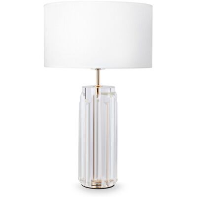 Lampa stołowa rzeźbione szkło z abażurem Muse Maytoni MOD304TL-01G Lampa stołowa rzeźbione szkło z abażurem Muse Maytoni MOD304TL-01G