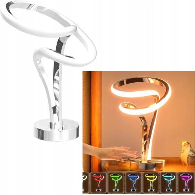 Inny producent Lampa Stołowa Spiralna Dotykowa Ściemniana Nowoczesna Sypialnia Biuro Pokój Inny producent Lampa Stołowa Spiralna Dotykowa Ściemniana Nowoczesna Sypialnia Biuro Pokój