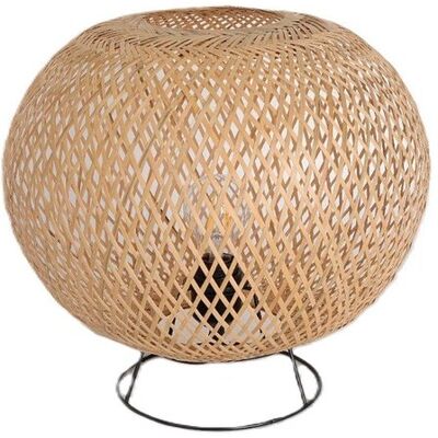 Kobi Lampa STOŁOWA styl Boho BIATAVIA ABAŻUR Bambusowy Naturalna dekoracyjna E27 Kobi Lampa STOŁOWA styl Boho BIATAVIA ABAŻUR Bambusowy Naturalna dekoracyjna E27