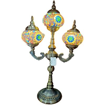 Hanipol Lampa stołowa, trzy klosze, wielokolorowe Hanipol Lampa stołowa, trzy klosze, wielokolorowe