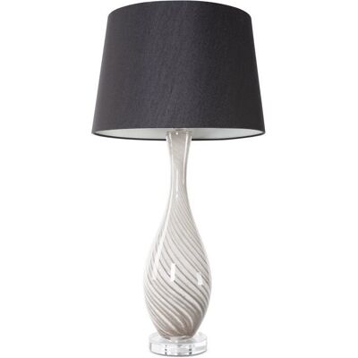 Eurofirany Lampa Stołowa Z Abażurem Megi 32X39X73 Czarna + Srebrna Eurofirany Lampa Stołowa Z Abażurem Megi 32X39X73 Czarna + Srebrna
