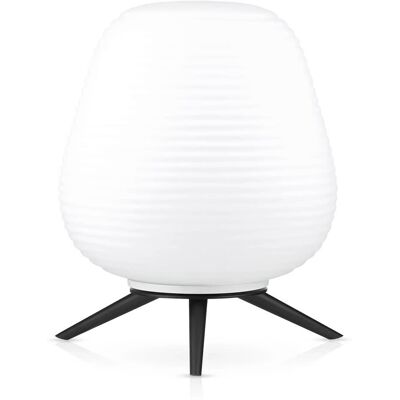 Interlook Lampa stołowa z mlecznym kloszem Szklana lampka nocna CSD-C2027-W Interlook Lampa stołowa z mlecznym kloszem Szklana lampka nocna CSD-C2027-W