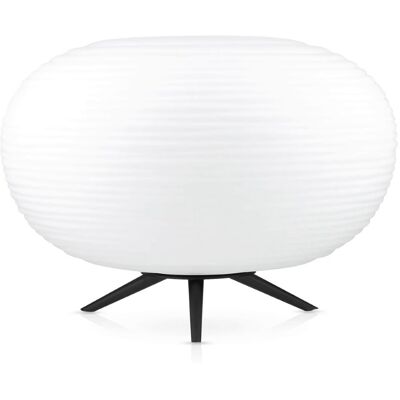 Interlook Lampa stołowa z mlecznym kloszem Szklana lampka nocna CSD-C3425-W Interlook Lampa stołowa z mlecznym kloszem Szklana lampka nocna CSD-C3425-W