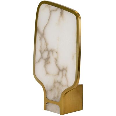 Lampa stołowa z naturalnego kamienia Alabaster i polerowanej złotej stali 8118 ANGEL CERDA Lampa stołowa z naturalnego kamienia Alabaster i polerowanej złotej stali 8118 ANGEL CERDA