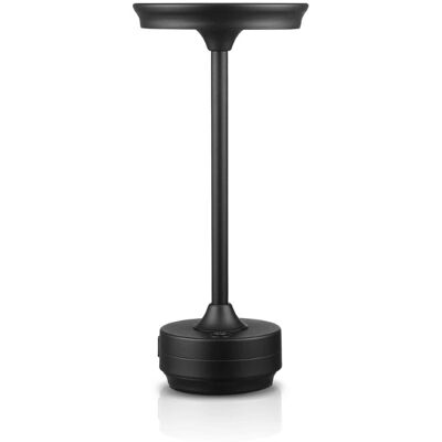 Interlook Lampa stołowa z wbudowanym akumulatorem Lampa nocna z trzema barwami świecenia Nastrojowa lampka do hotelu, restauracji HJA30-BLACK Interlook Lampa stołowa z wbudowanym akumulatorem Lampa nocna z trzema barwami świecenia Nastrojowa lampka do hotelu, restauracji HJA30-BLACK