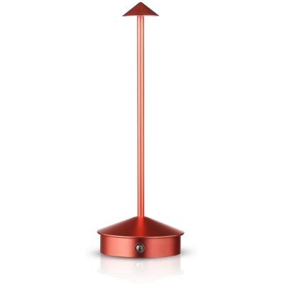 Interlook Lampa stołowa z wbudowanym akumulatorem Lampa nocna z trzema barwami świecenia Nastrojowa lampka do hotelu, restauracji HJA32-ROSEGOLD Interlook Lampa stołowa z wbudowanym akumulatorem Lampa nocna z trzema barwami świecenia Nastrojowa lampka do hotelu, restauracji HJA32-ROSEGOLD