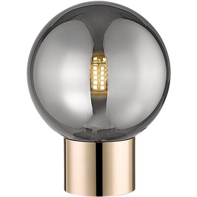 Lampa stołowa złota szklana dymiona kula G9 LED 4W Arcturus Zuma Line Lampa stołowa złota szklana dymiona kula G9 LED 4W Arcturus Zuma Line