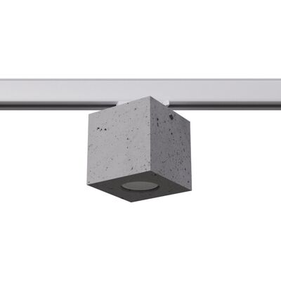 Make Your Light Lampa sufitowa betonowa do 3-faz systemu szynowego QUAD MYL.00122 szara Make Your Light Lampa sufitowa betonowa do 3-faz systemu szynowego QUAD MYL.00122 szara
