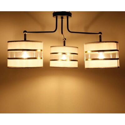 Candellux Lighting Lampa Sufitowa Czarna/Chrom 3Xe27 Andy 33-00514 Candellux Lighting Lampa Sufitowa Czarna/Chrom 3Xe27 Andy 33-00514