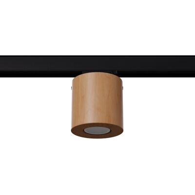 Make Your Light Lampa sufitowa do szyn trójobwodowych ORBIS MYL.00440 tuba drewniana Make Your Light Lampa sufitowa do szyn trójobwodowych ORBIS MYL.00440 tuba drewniana
