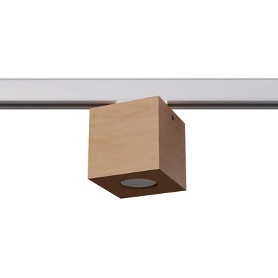 Make Your Light Lampa sufitowa do trójfazowego systemu szynowego QUAD MYL.00161 drewniana Make Your Light Lampa sufitowa do trójfazowego systemu szynowego QUAD MYL.00161 drewniana