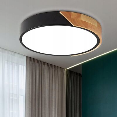Inny producent Lampa sufitowa LED, drewniana lampa sufitowa, 24W nowoczesne, 3000K, Ø30 cm Inny producent Lampa sufitowa LED, drewniana lampa sufitowa, 24W nowoczesne, 3000K, Ø30 cm