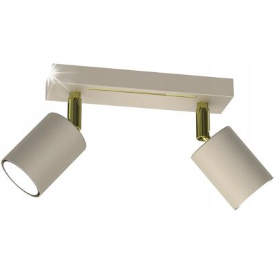 Inny producent Lampa Sufitowa Spot STRIPER Beżowy Złoty glamour beżowa ruchome klosze Inny producent Lampa Sufitowa Spot STRIPER Beżowy Złoty glamour beżowa ruchome klosze