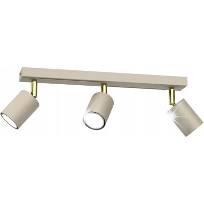 Inny producent Lampa Sufitowa Spot STRIPER Beżowy Złoty glamour beżowa złote dodatki tuby Inny producent Lampa Sufitowa Spot STRIPER Beżowy Złoty glamour beżowa złote dodatki tuby