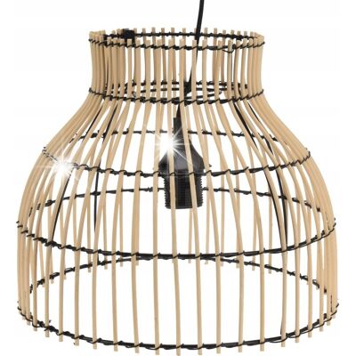 Inny producent Lampa sufitowa wisząca BAMBUS boho 31x26cm E27 Inny producent Lampa sufitowa wisząca BAMBUS boho 31x26cm E27