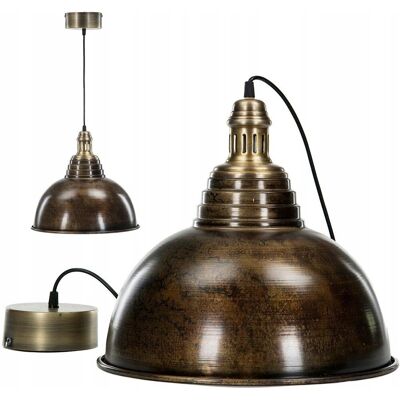 brak danych LAMPA SUFITOWA WISZĄCA NAD STÓŁ DUŻA 38cm LOFT METALOWA DO SALONU SYPIALNI brak danych LAMPA SUFITOWA WISZĄCA NAD STÓŁ DUŻA 38cm LOFT METALOWA DO SALONU SYPIALNI