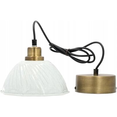 brak danych LAMPA SUFITOWA WISZĄCA NAD STÓŁ MAŁA 20cm BIAŁA LOFT METALOWA DO SALONU brak danych LAMPA SUFITOWA WISZĄCA NAD STÓŁ MAŁA 20cm BIAŁA LOFT METALOWA DO SALONU