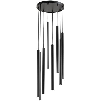 Lampa wielopunktowa wisząca Sopel 33628 Sigma okrągła tuby czarna Lampa wielopunktowa wisząca Sopel 33628 Sigma okrągła tuby czarna