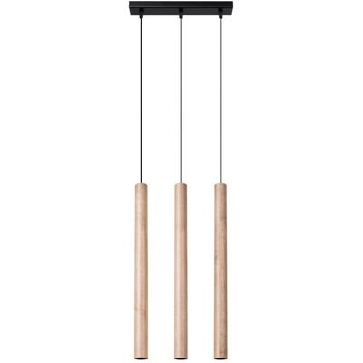 Iga Lampa Wisząca ARBOR 3L Drewno Naturalne 3x8W Iga Lampa Wisząca ARBOR 3L Drewno Naturalne 3x8W